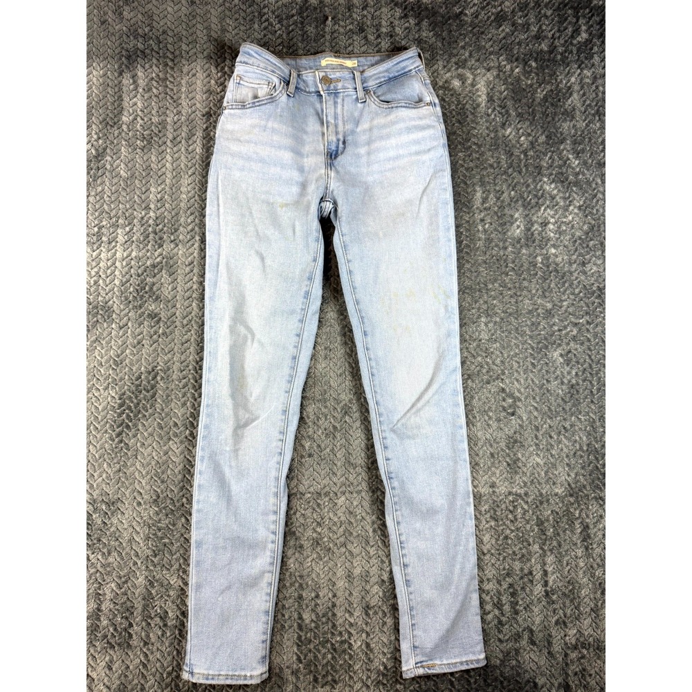 Levi's 721 High Rise Skinny Jeans Womens 26 Blue Denim Cotton Stretch Light Wash
